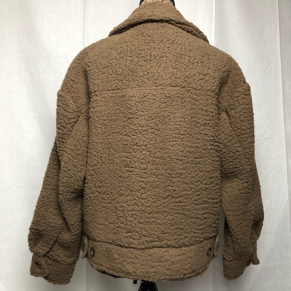 Mocha Button Down Teddy Bear Jacket - image 4